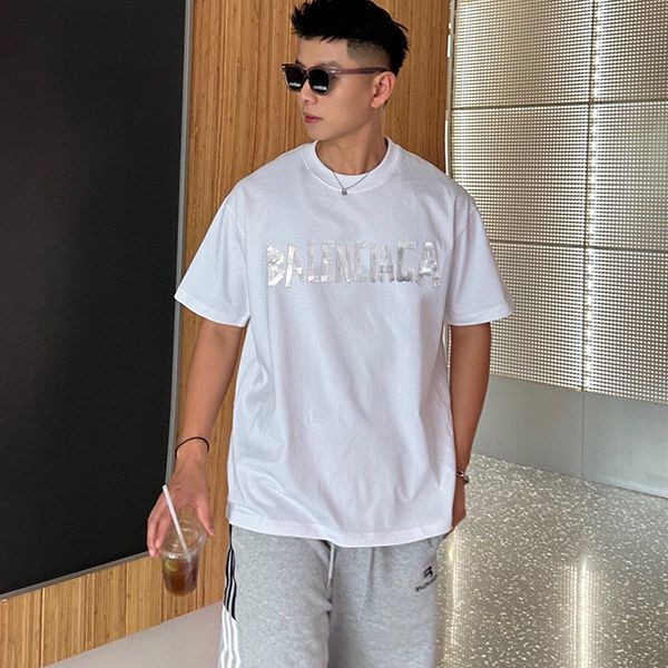 注目度NO.1 バレンシアガ ロゴTシャツ 偽物♪ユニセックス bav99249